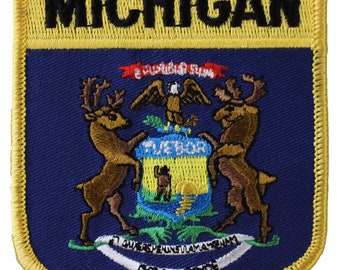 Michigan Flag Shield Patch