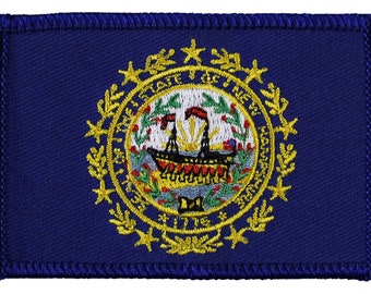 New Hampshire Flag Rectangular Patch