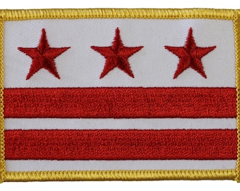 Washington, DC Flag Rectangular Patch