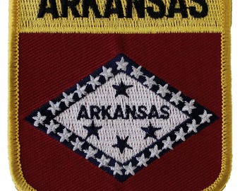 Arkansas Flag Shield Patch