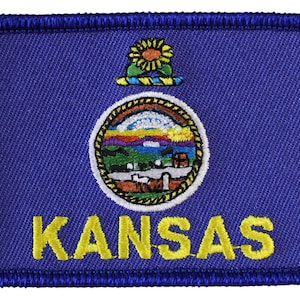 Kansas Flag Rectangular Patch