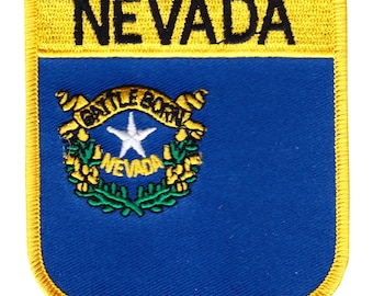 Nevada Flag Shield Patch