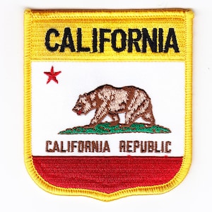 California Flag Shield Patch