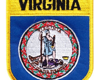 Virginia Flag Shield Patch