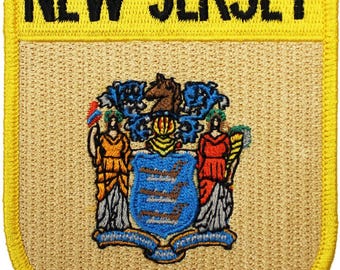 New Jersey Flag Shield Patch