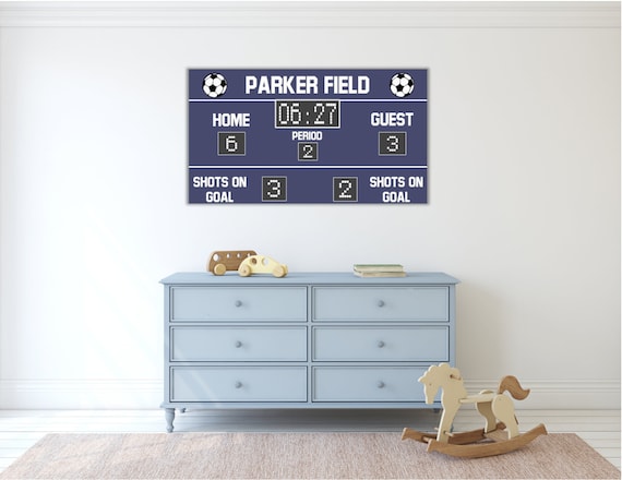 Personalized Soccer Scoreboard Soccer Scoreboard Sign Soccer Etsy
