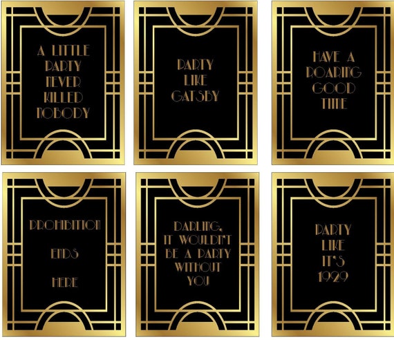 Great Gatsby 1920s Roaring 20s Beer Labels Gatsby Party Gatsby Party Supplies Prohibition Party Beer Labels
