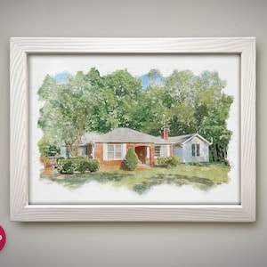 Real Estate Gift For Clients, Realtor Gift, Gift for Client, New Home Gift, First Home Gift, House Portrait, House Painting, Moving Gift