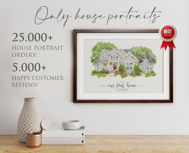 bestseller house portrait shop