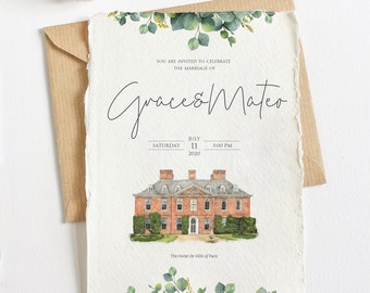 Wedding Invitation Suite,Boho Wedding Invite,Reply Card,Thank You Card,Details Card,Save the Date,Custom Wedding Venue Invite,Invitation Set