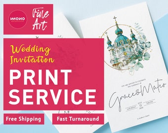 Invitation Printing Service, Invitation Print, Printing Service, Professional Print, Fine Art Print, Printed Invitations, Double Sided Print