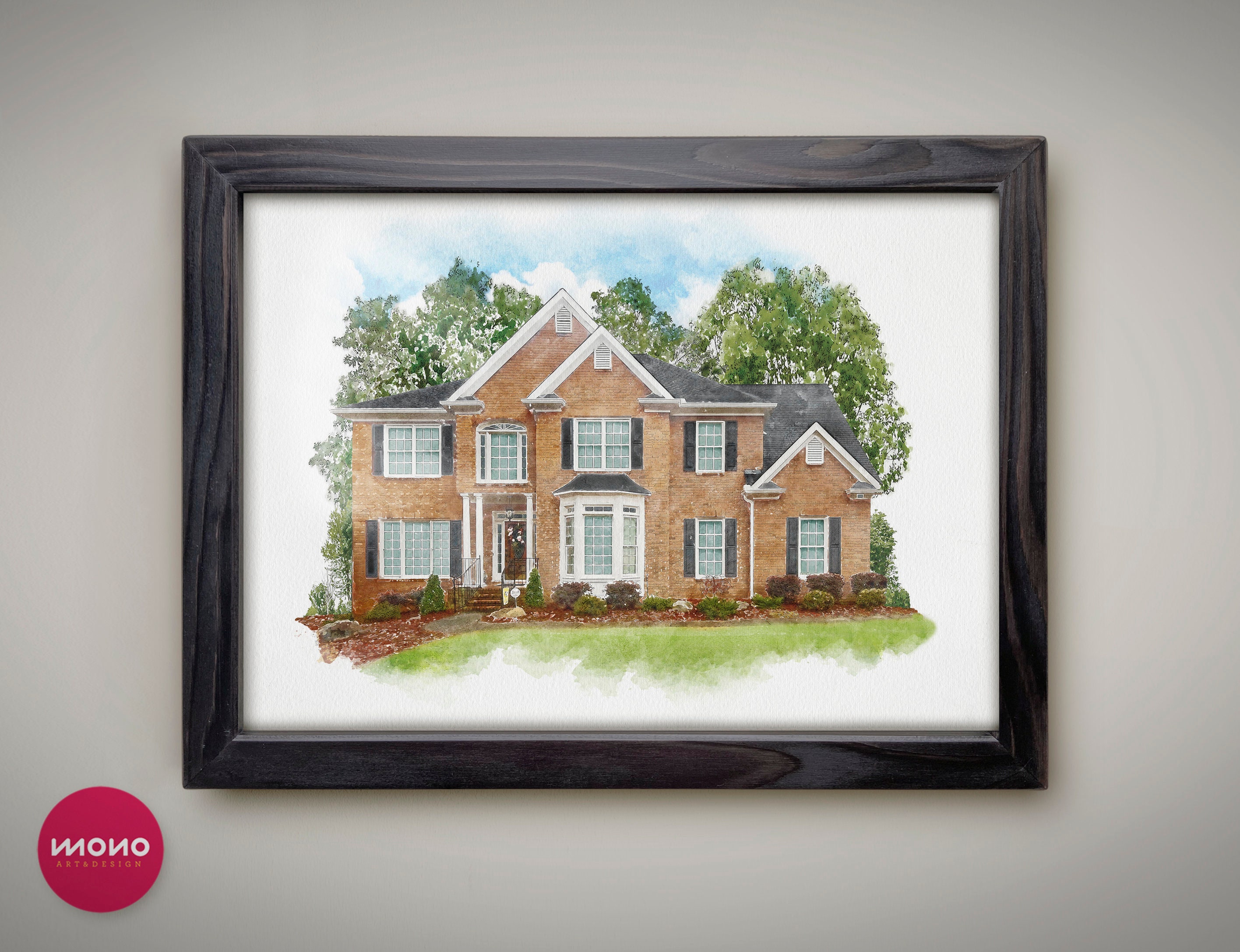 Custom House Portrait Watercolor,Watercolor House Painting,Personalized Housewarming Gift,First Home Gift,Realtor Closing Gift,Home Portrait