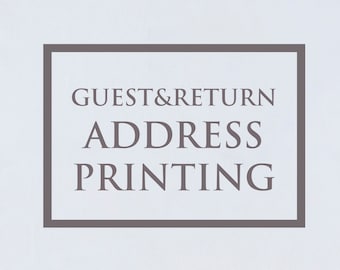 Envelope Print Service, Address Printing, Guest Address Printing, Return Address Printing, Print on Envelope, Printed Envelopes