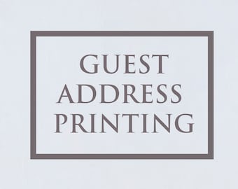 Guest Address Printing on Envelopes, Envelope Print Service, Address Printing, Print on Envelope, Printed Envelopes, Addressing