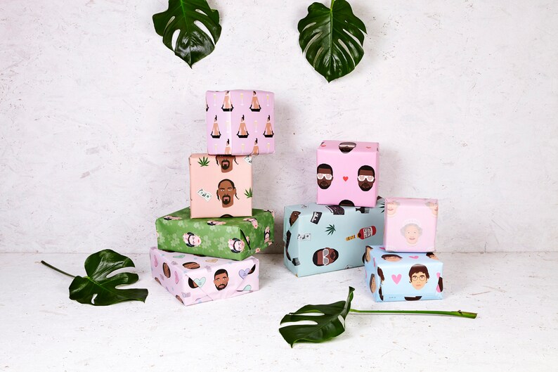 The Queen Wrapping Paper Gift Wrap The Royal Family Etsy