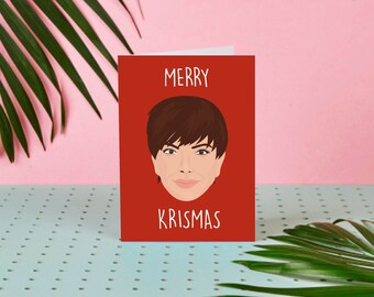 Merry Krismas - Kris Jenner - Kardashian - Christmas Card - Krismas