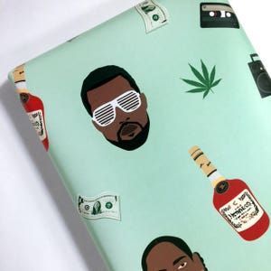 Rapping Paper Hip Hop Wrapping Paper Snoop Dogg Kendrick Lamar Kanye West Jay Z Hip Hop Gift ...