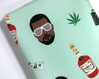 Rapping Paper - Hip hop wrapping paper - Snoop Dogg - Kendrick Lamar - Kanye West - Jay Z - Hip hop - Gift Wrap