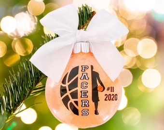 Basketball Ornament, Basketball Player Ornament, Basketball Team Ornament, Sports themed Ornament