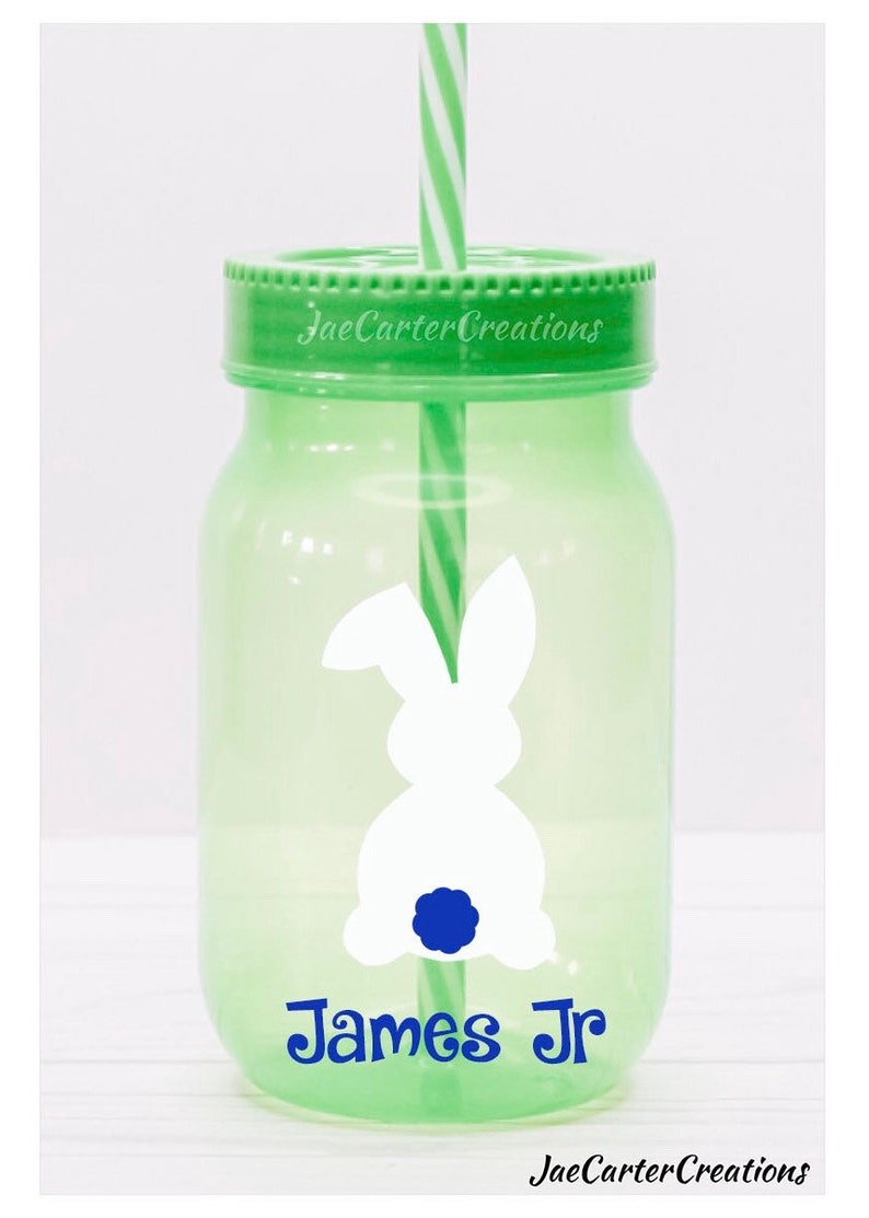 Easter Tumbler, Easter Cup, Mason Jar Tumbler image 5