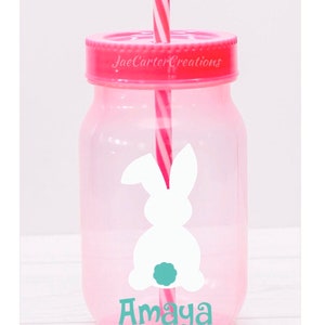 Easter Tumbler, Easter Cup, Mason Jar Tumbler image 2