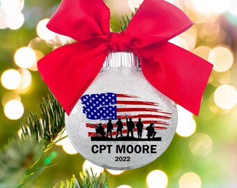 Military Ornament, Military Ornaments, Military Gift, Ornaments for the Troops, Veterans Ornament