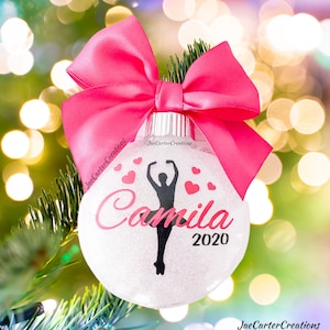Personalized Ballerina Ornament, dancer Ornament, Ballet Ornament, custom ornament,
