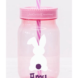 Easter Tumbler, Easter Cup, Mason Jar Tumbler image 3