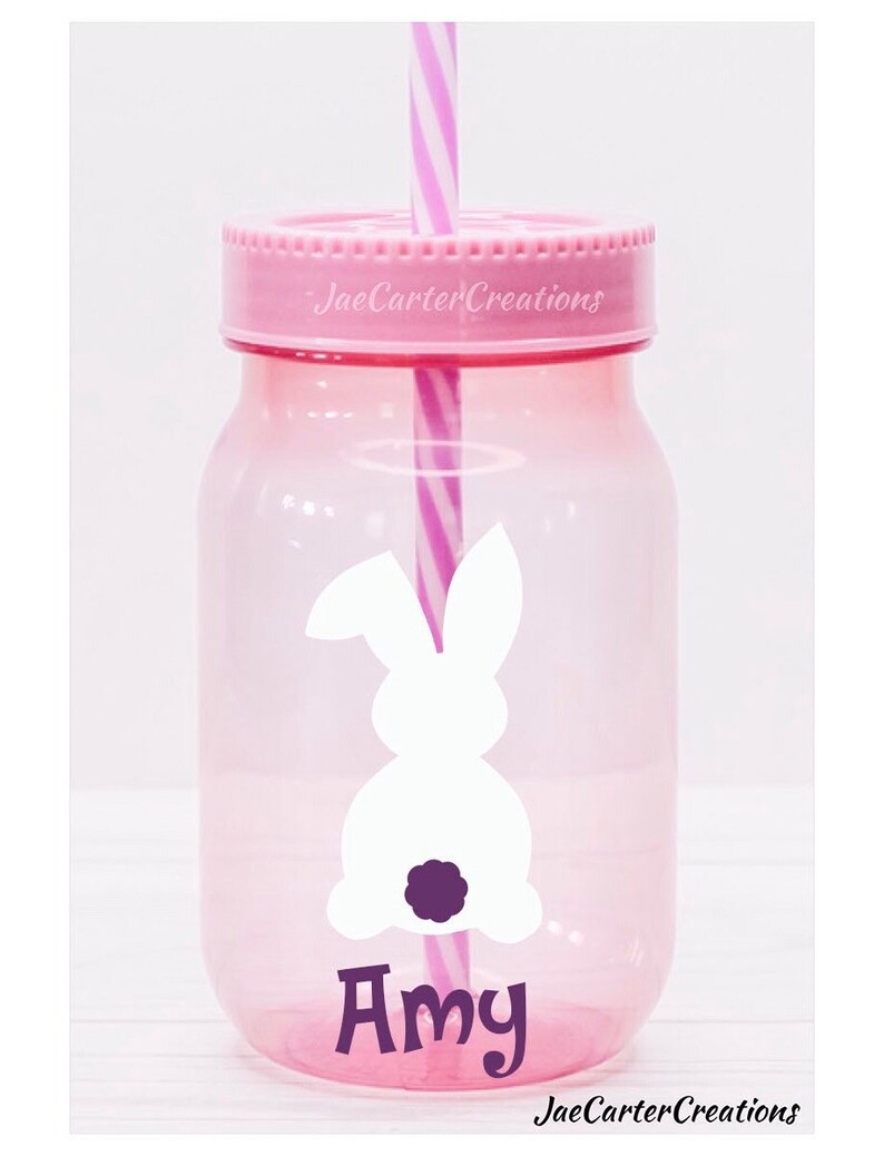 Easter Tumbler, Easter Cup, Mason Jar Tumbler image 3