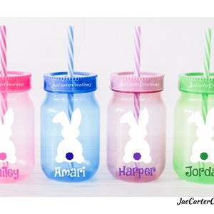 Easter Tumbler, Easter Cup, Mason Jar Tumbler image 1