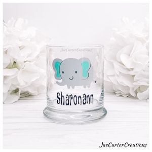 Elephant Toothbrush Holder, Personalized Elephant Glass Toothbrush Holder, Toothbrush Holder For Kids
