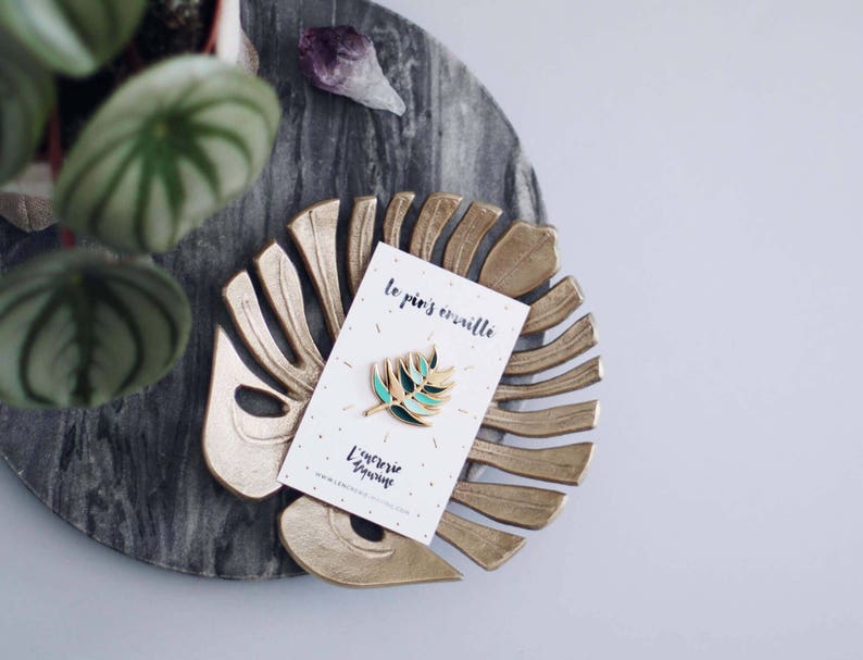Pins Palm Tree Leaf Vegetable Enamel Pin Leaf Badge Pins Etsy Canada