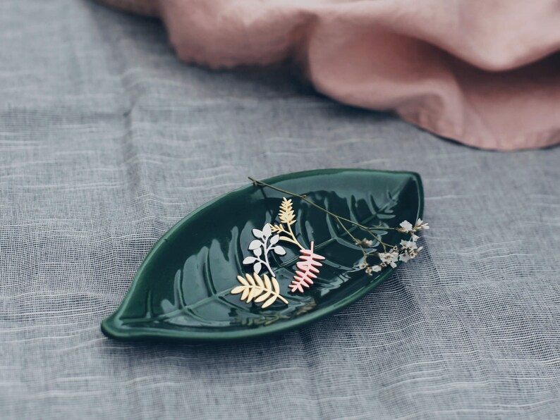 Pins Gold Leaf Gold Palm Brooch Plant Pins Birthday Gift Etsy