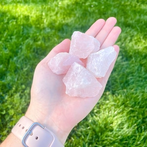 Rose Quartz Rough Natural Stones | Rough Rose Quartz Crystal | Healing Crystals | Raw Quartz Crystal | Rose Quartz Rough Stones