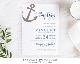 sailor invitation etsy