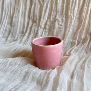 Ceramic Espresso cup, 50ml Pink mugs, Pink ceramic mug, handmade clay cups, unique british gift, espresso coffee lover, ceramics shots