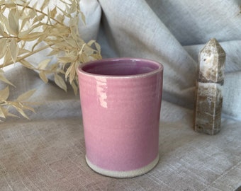 Ceramic Double Espresso cup, 100ml pink mugs, pink ceramic mug, handmade clay cups, unique gift, espresso coffee lover, ceramics shot