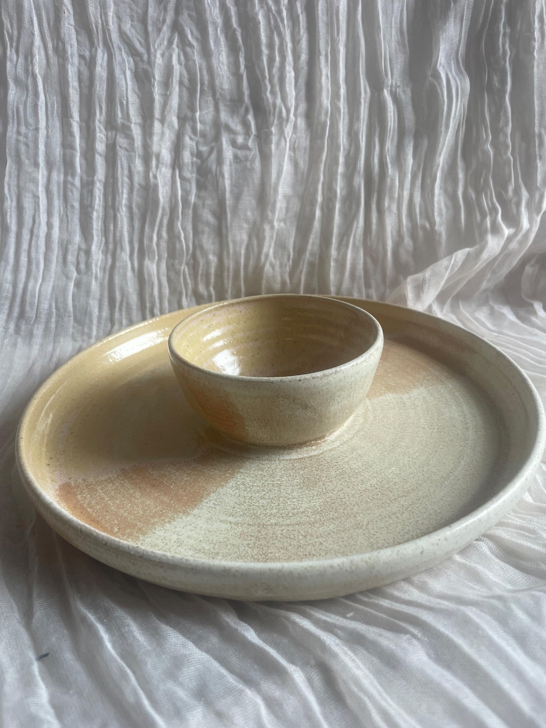 dunes chip and dip platter, nacho bowl, charcuterie serving plate, handmade snack platter, party snack plate,