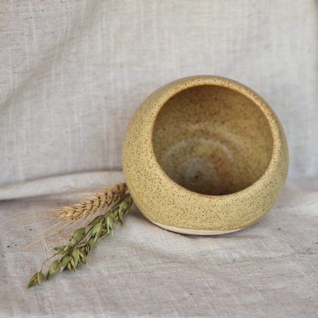 Sandstone Salt Pig, Sandy Salt Cellar, Rock Salt Container, Handmade Kitchen Decor Etsy