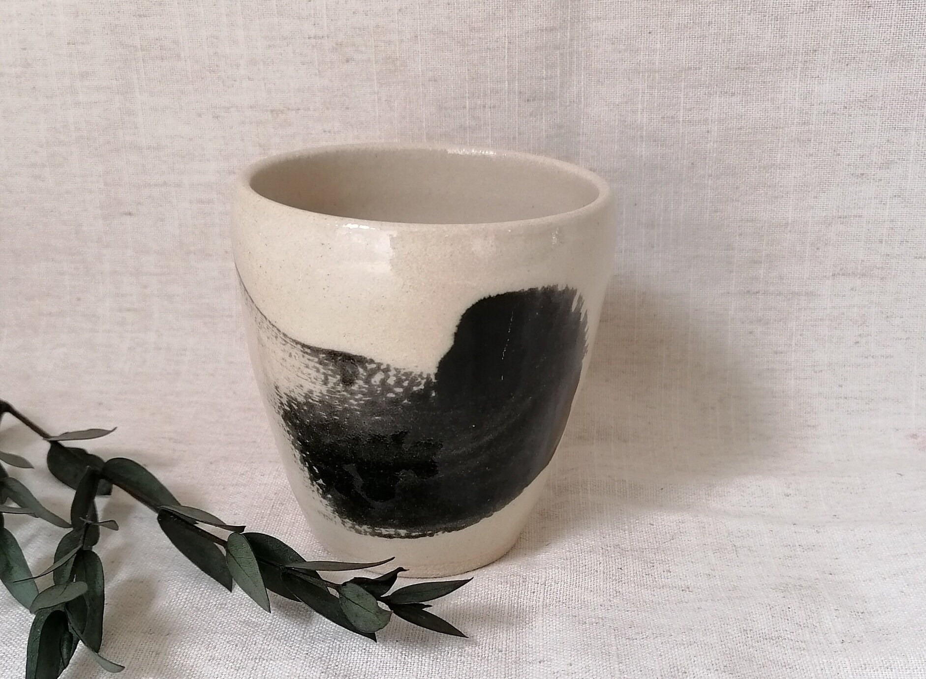 The Maker's Mark Handmade Ceramic Cup, Glazed Cup, Hand