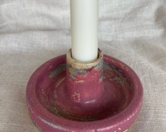 Berry Pink candlestick holder, rose candle gift homeware, boho home decor, bright candlestick holder