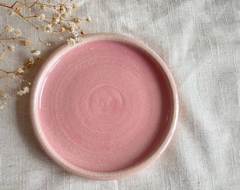 NEW Candy Floss Pink Cake Plate, handmade cake ceramics, afternoon tea, unique pink plate, handcrafted serving ceramics, home kitchen decor