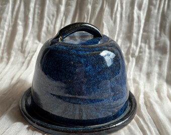 Sea Fever ceramic butter dish, handmade butter cellar, hand thrown butter dishes