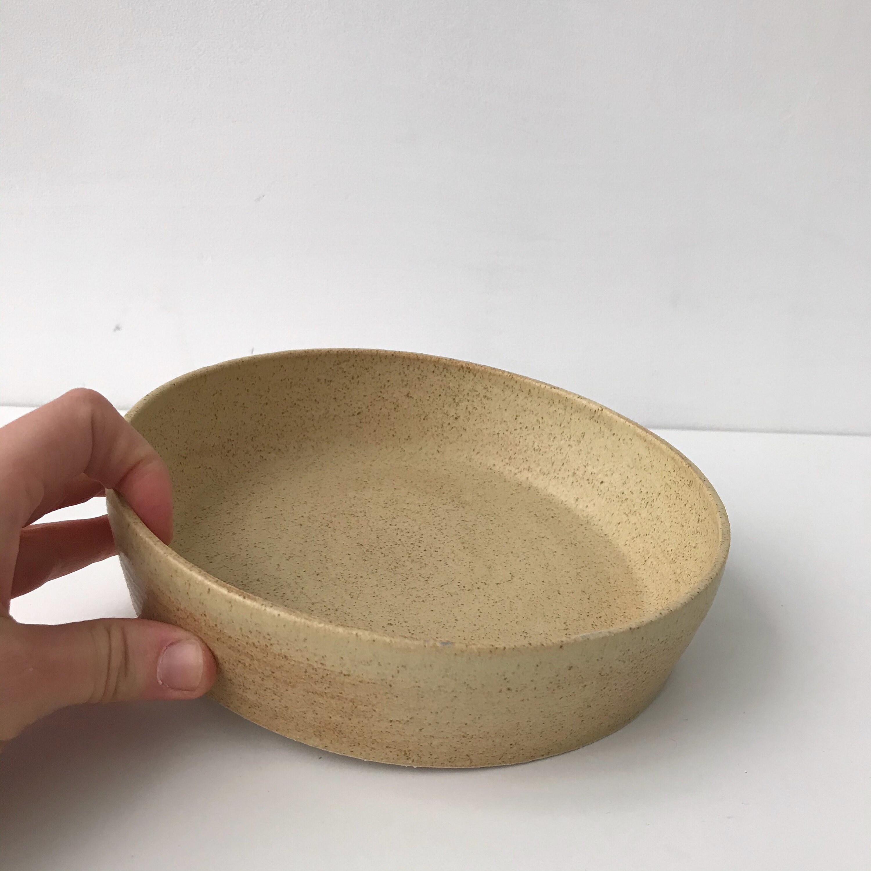 Yellow Pasta Bowl Handmade Wide Dish Ceramic Serving Bowls Etsy UK