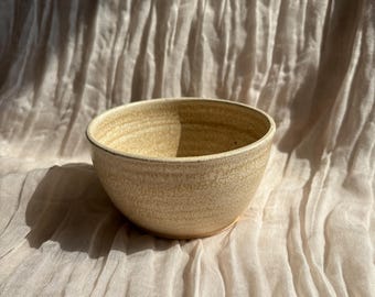 Cream Ceramic bowl, handmade glazed dish, beige stoneware kitchenware, dining nibble bowl, eco friendly living, small bowls set