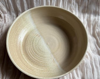 Low Tide large pasta bowl, handmade wide dish, ceramic serving bowls, blue pottery decor, home kitchenware, eco friendly, large dining-ware