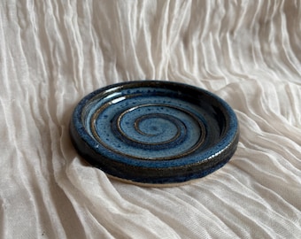 Sea Fever soap dish, ceramic bathroom tray, handmade kitchen pottery, household soap holder, thrown soap holder, textured soap dishes