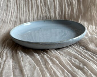 Sky Blue Tapas Plate, handmade Tapas ceramics, Spanish dining, unique blue dining, handcrafted ceramics, home kitchen decor