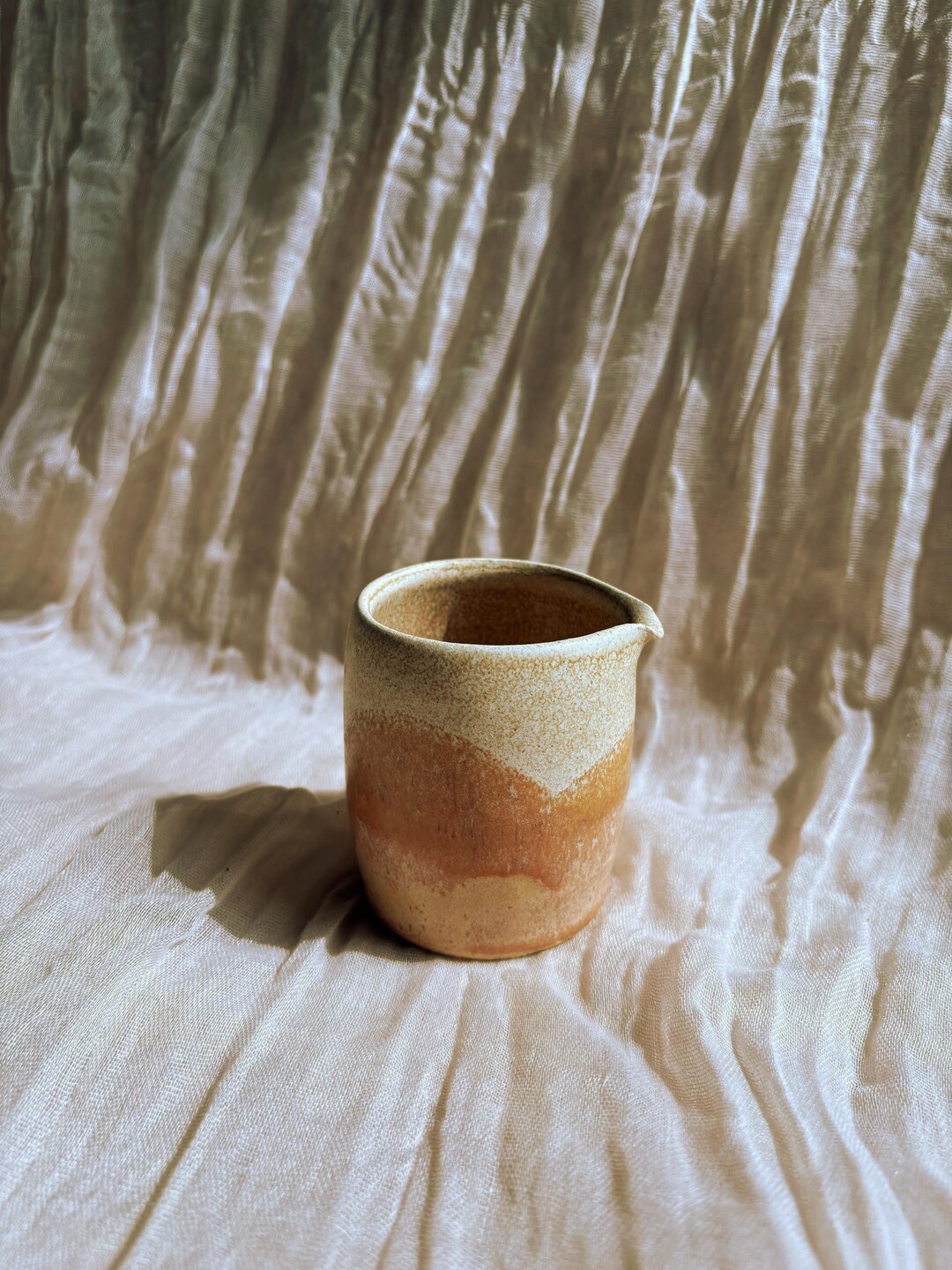 Dunes Ceramic Milk Jug, 120ml Milk Bottle, Small Creamer