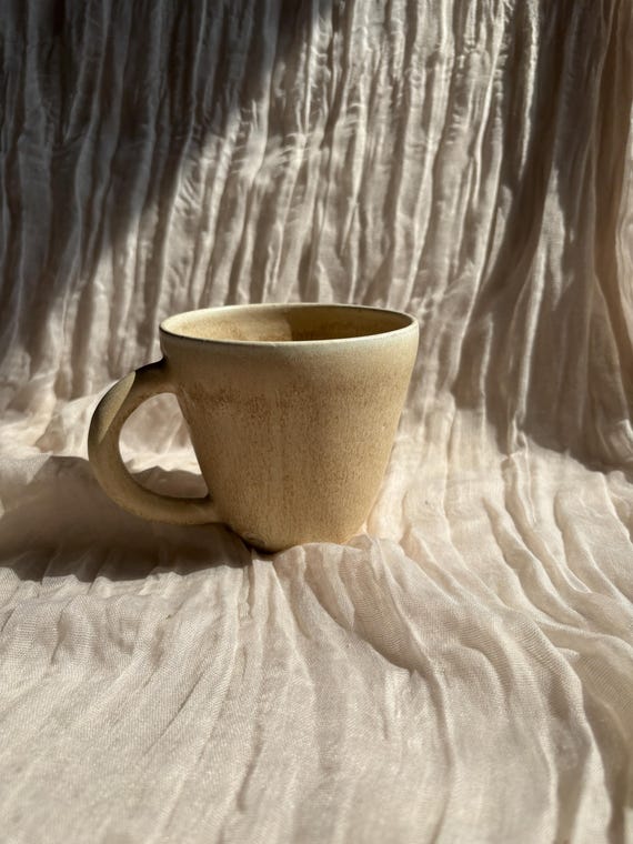 Handmade Ceramic Mug, Cream Glaze Cup, 500ml Beige Mugs, Unique British  Gift, Tea Coffee Lover, Ocean Glazed Dining, Flecked Beige Mugs - Etsy